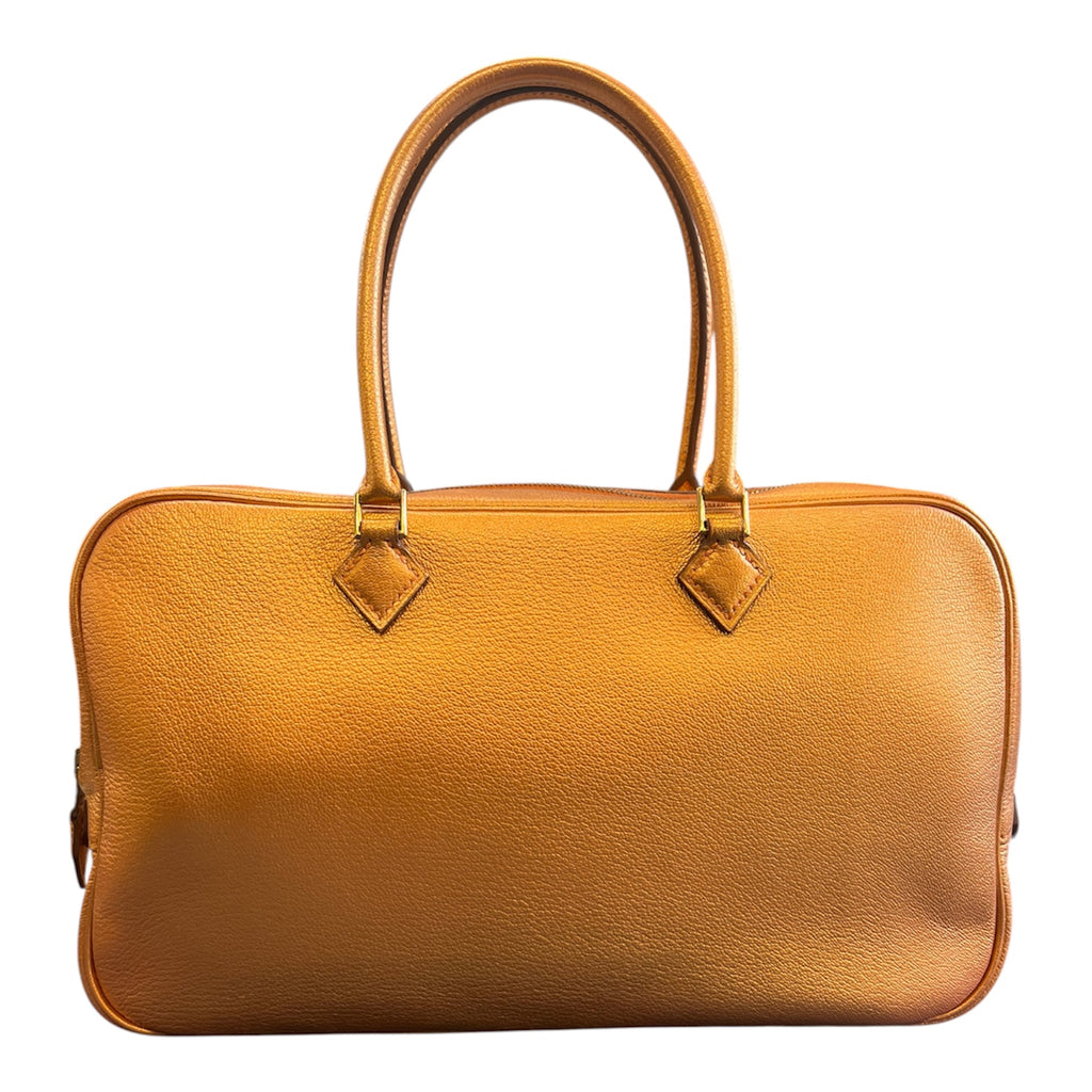 Hermès Metallic Gold Plume Elan 28 Handbag