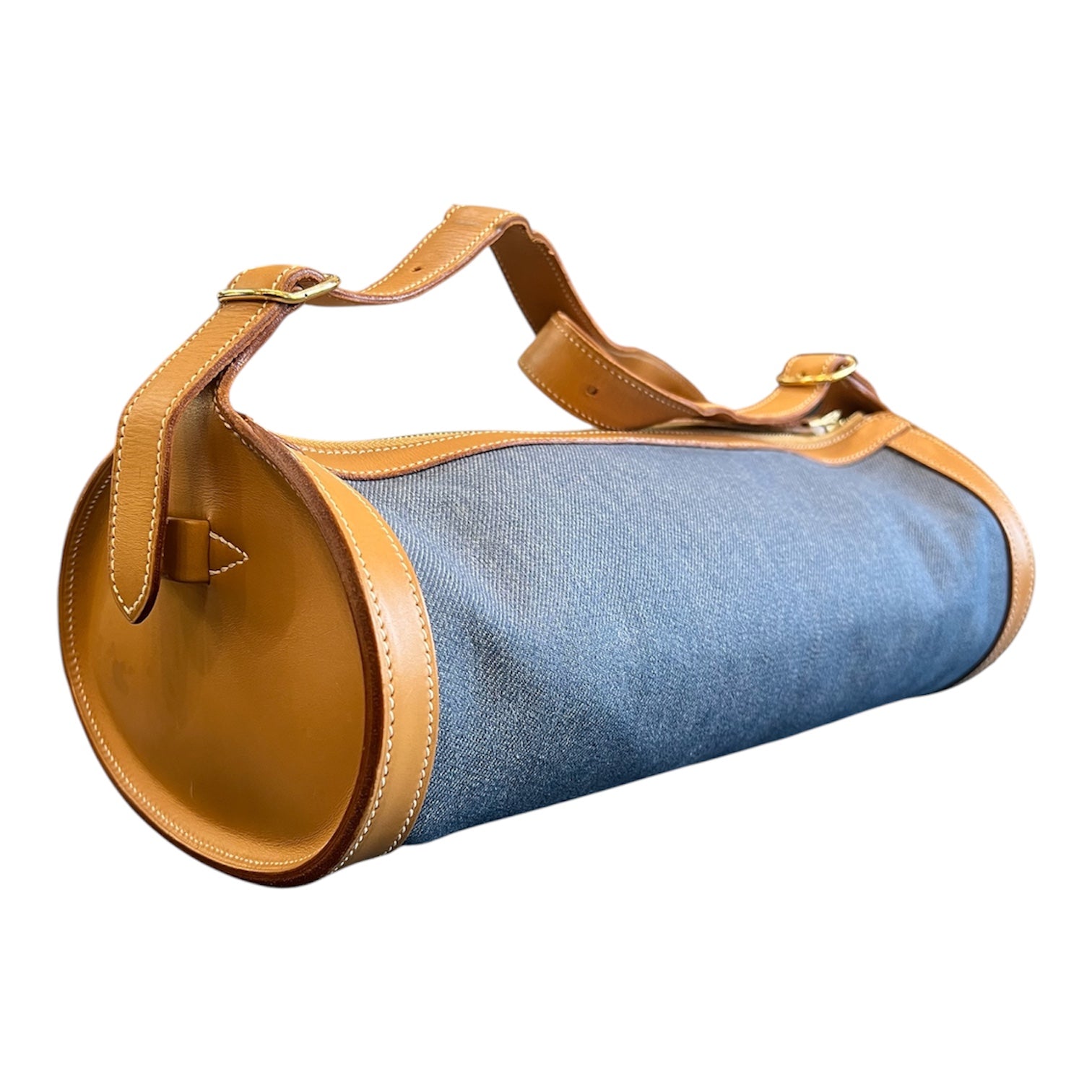 Hermès Doremi 33 bag in denim and calfskin