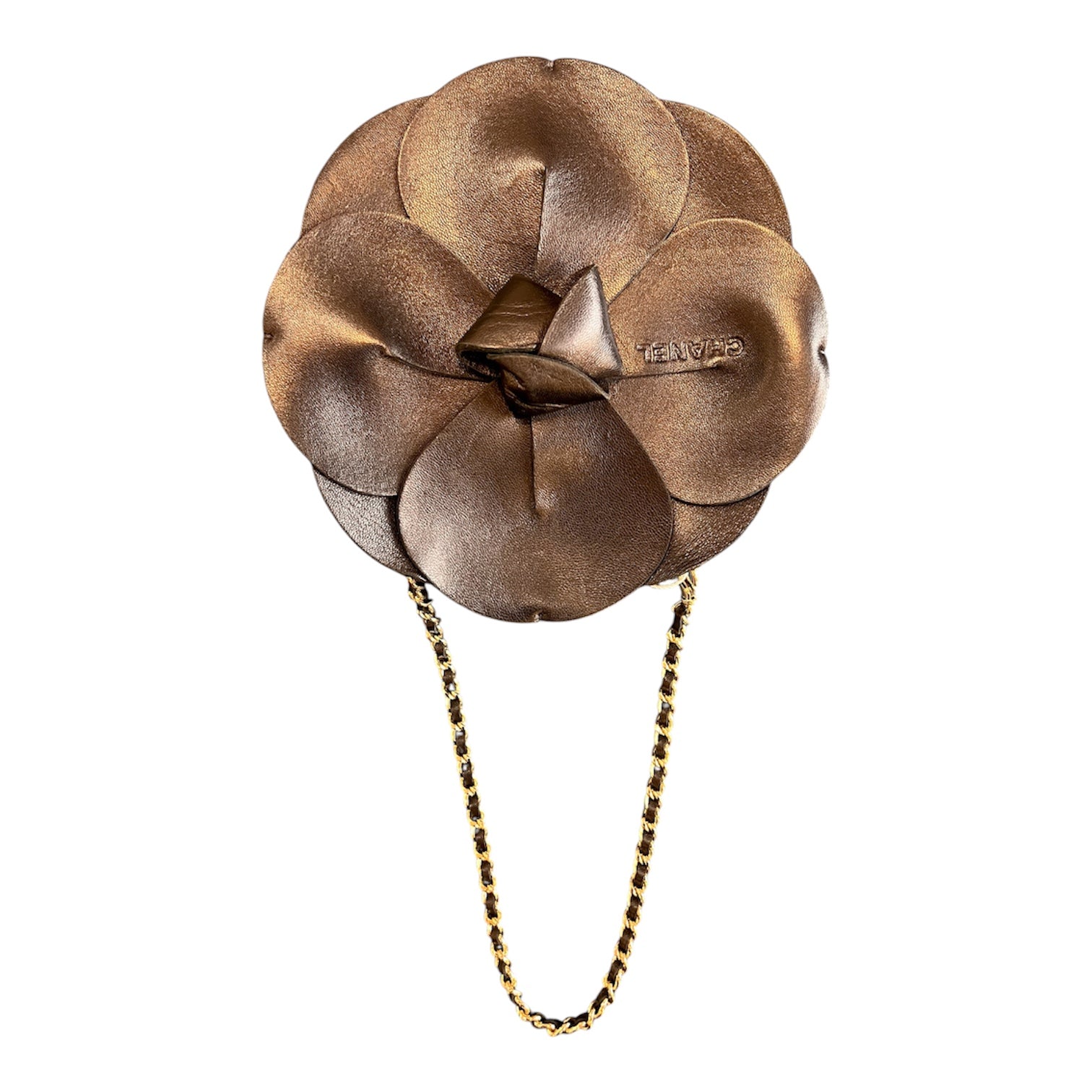 2002 Chanel Lambskin and Satin Camellia Flower Evening Bag