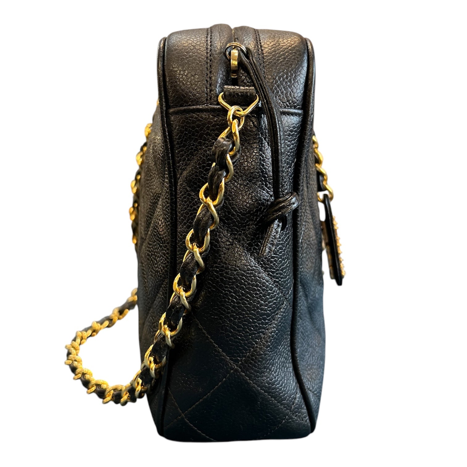 1994 Chanel CC Quilted Caviar Camera Bag