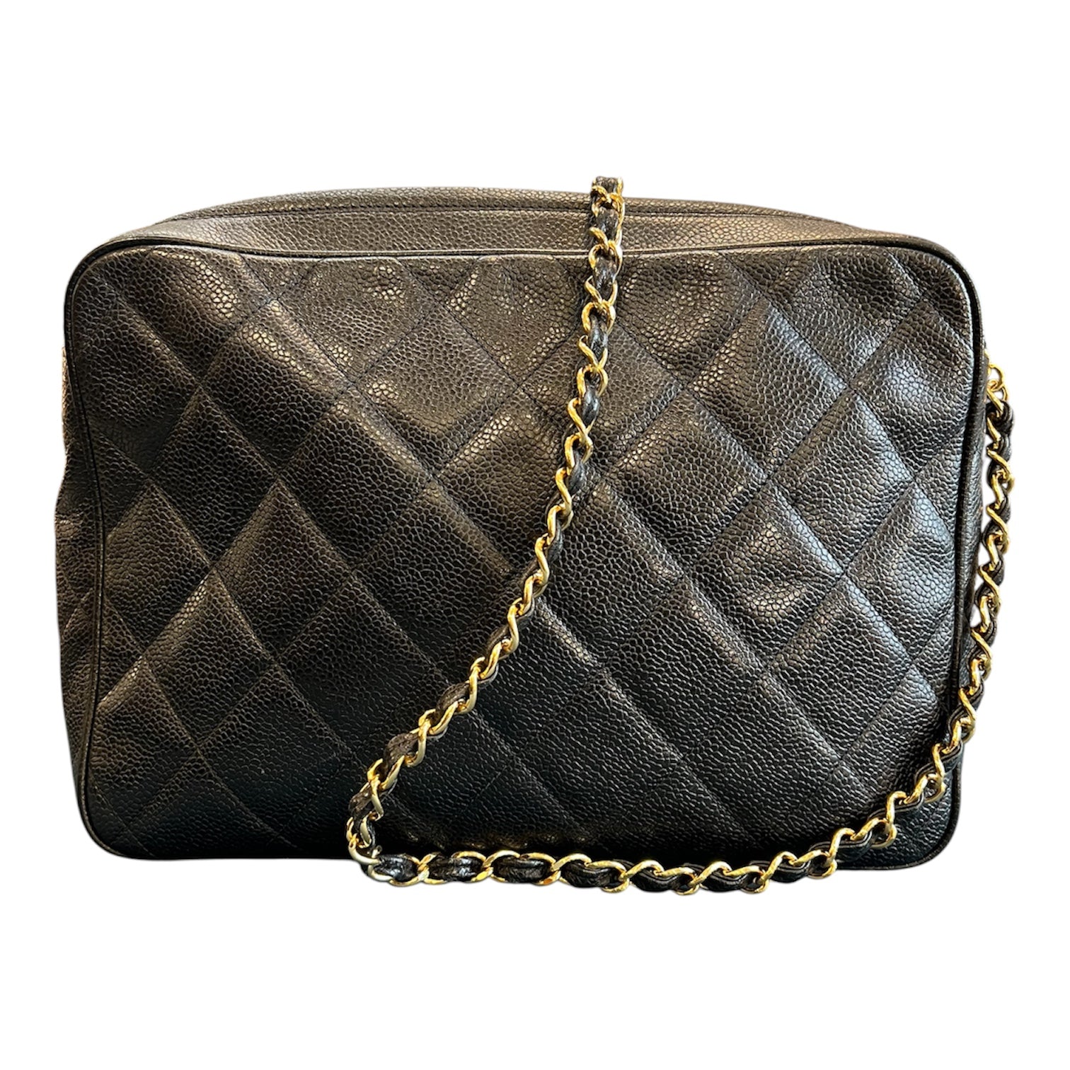 1994 Chanel CC Quilted Caviar Camera Bag