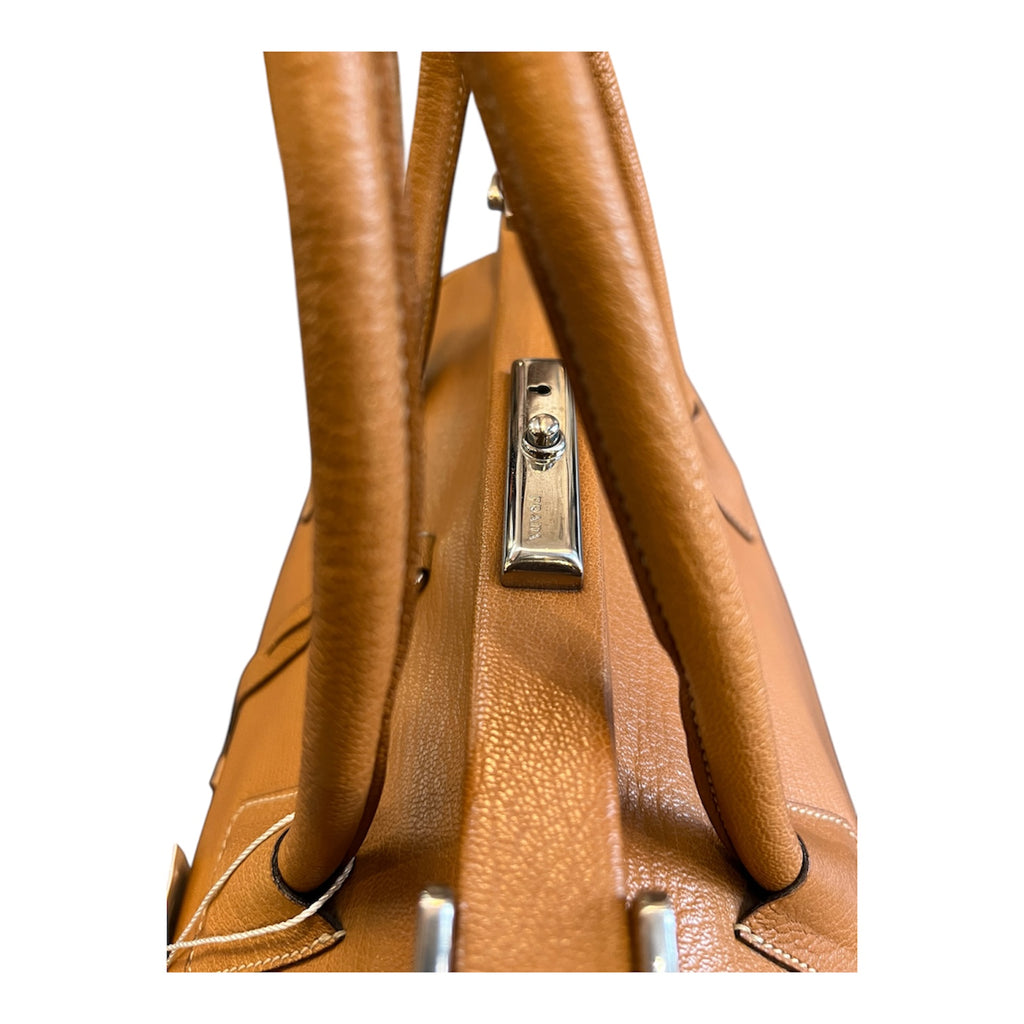 Prada Goatskin Madras Zipper Handbag