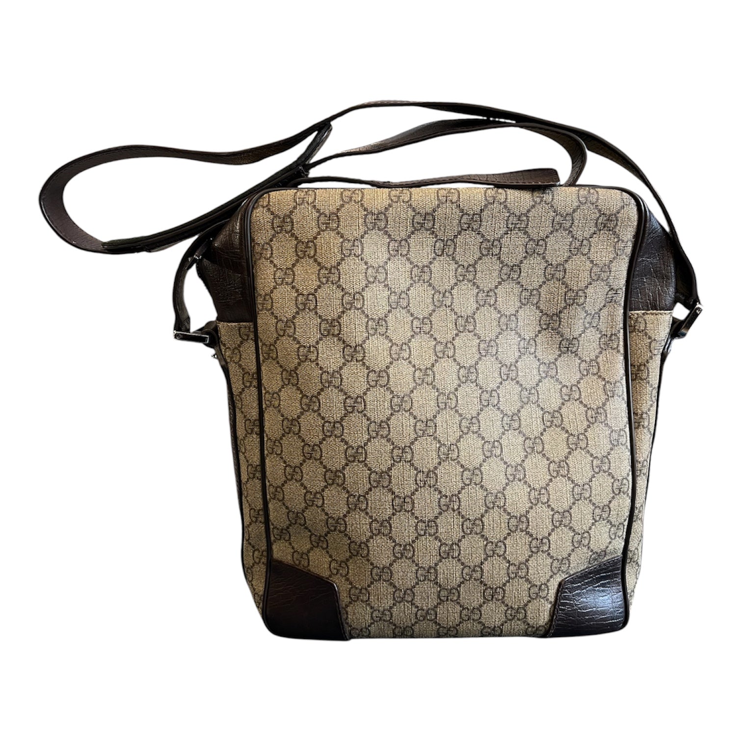 Gucci GG Supreme Web Crossbody Handbag