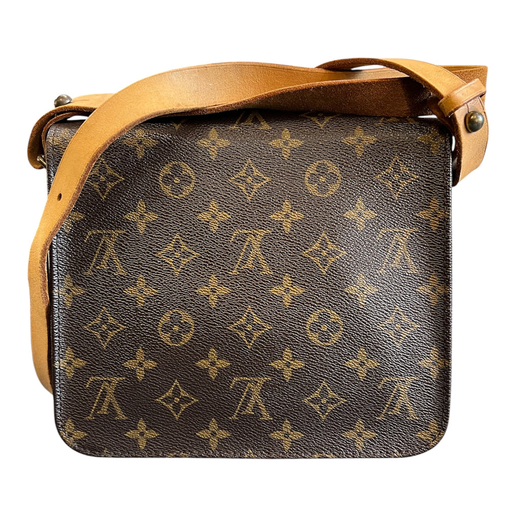 1992 Louis Vuitton Monogram Cartouchiere MM Handbag