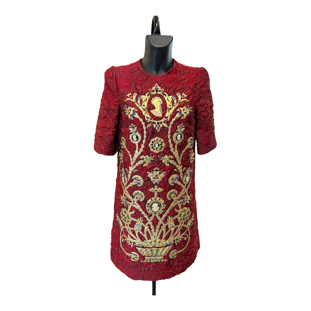 Dolce&Gabbana Burgundy Dress