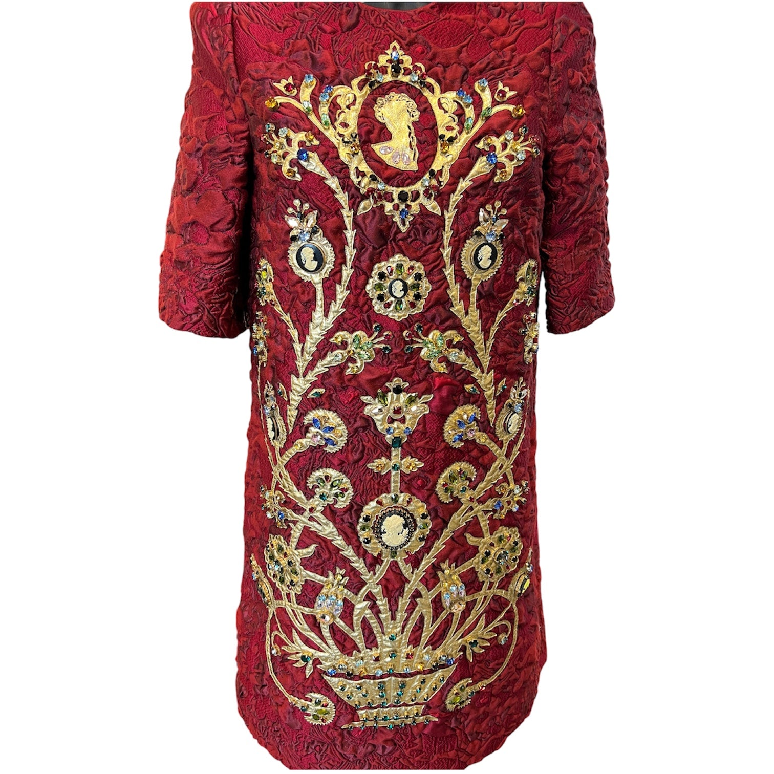 Dolce&Gabbana Burgundy Dress