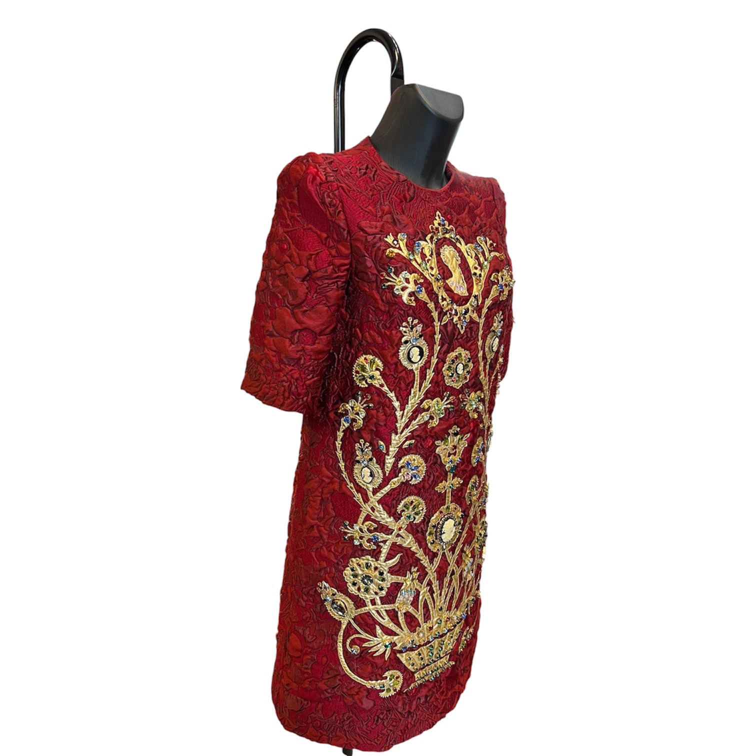 Dolce&Gabbana Burgundy Dress