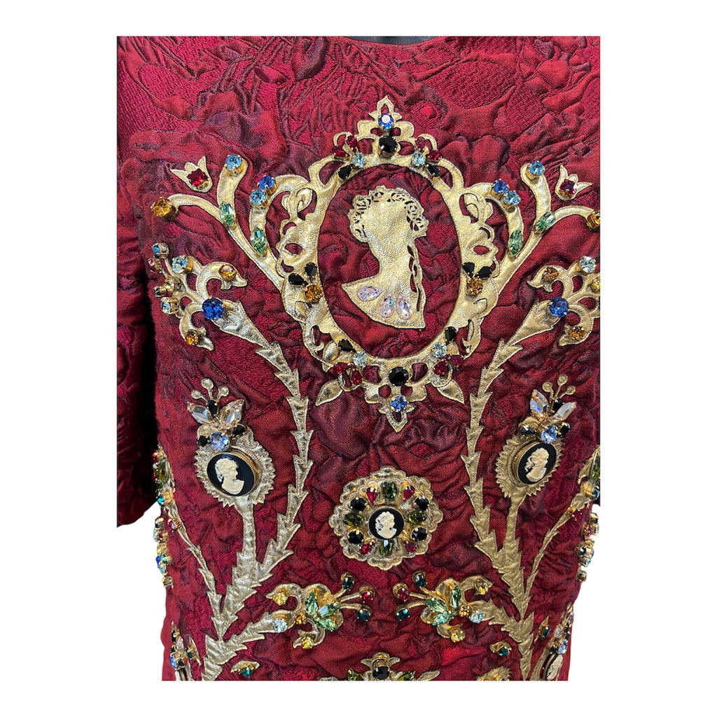 Dolce&Gabbana Burgundy Dress