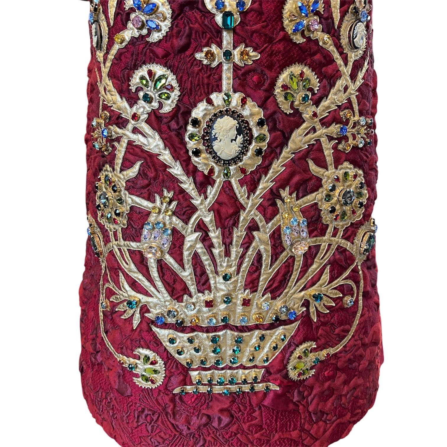 Dolce&Gabbana Burgundy Dress