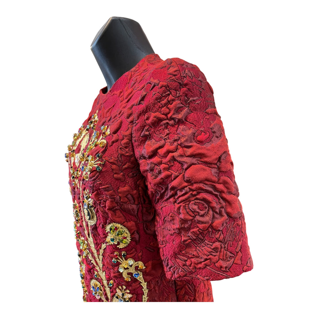 Dolce&Gabbana Burgundy Dress
