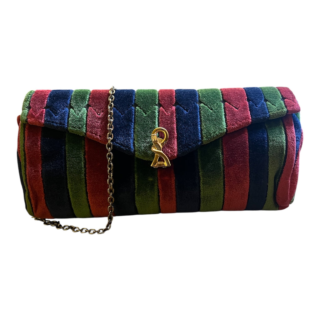 Roberta di Camerino Multicolor Velvet Handbag
