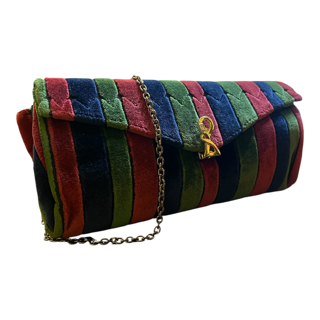 Roberta di Camerino Multicolor Velvet Handbag
