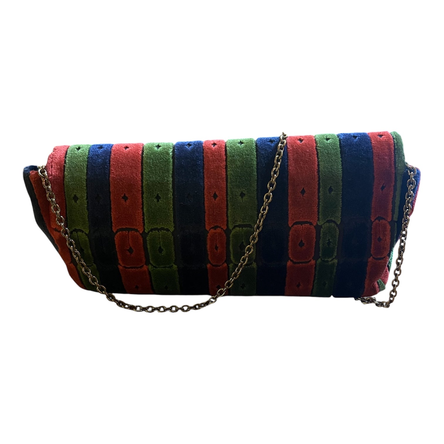 Roberta di Camerino Multicolor Velvet Handbag