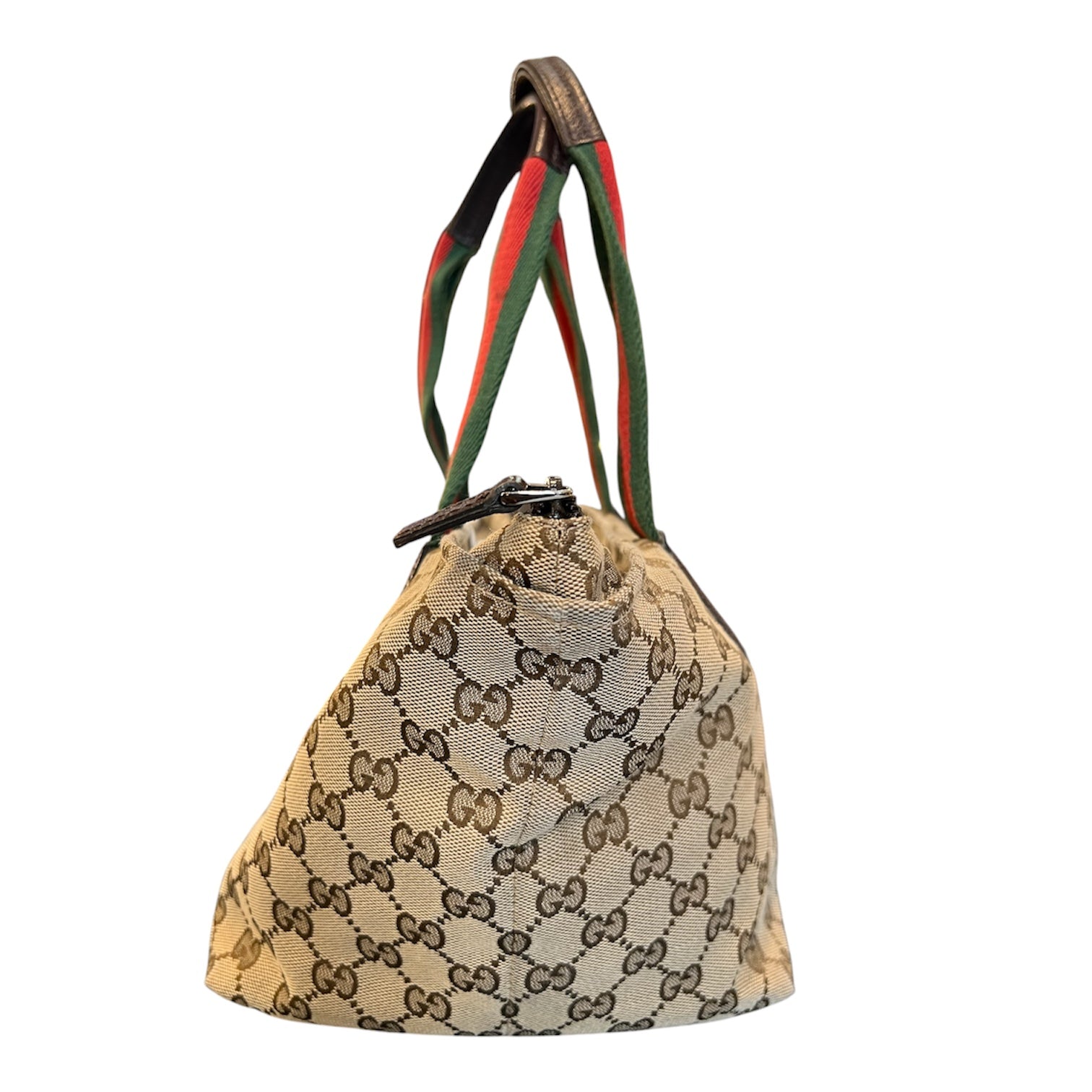 Gucci GG Canvas Web Tote Handbag