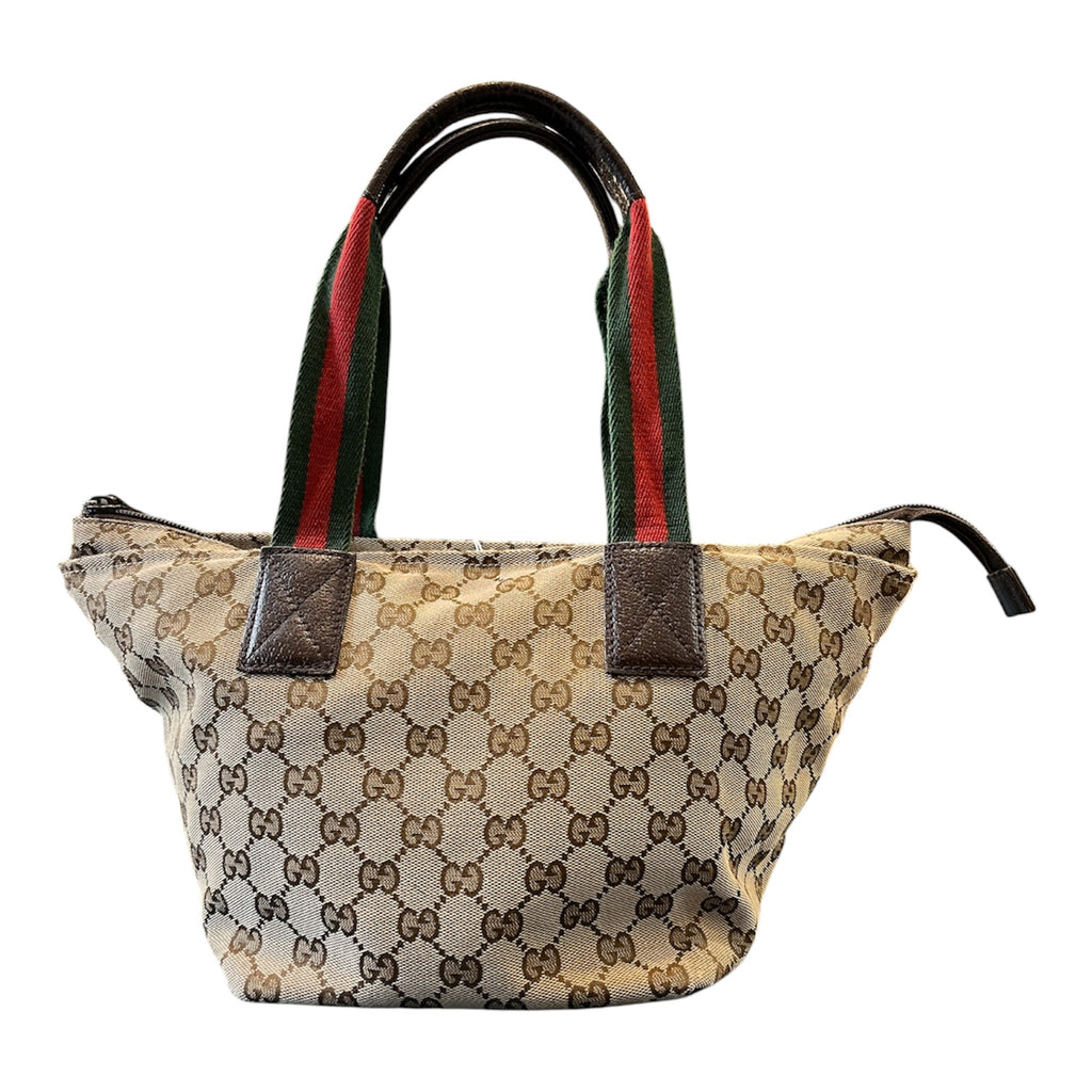 Gucci GG Canvas Web Tote Handbag