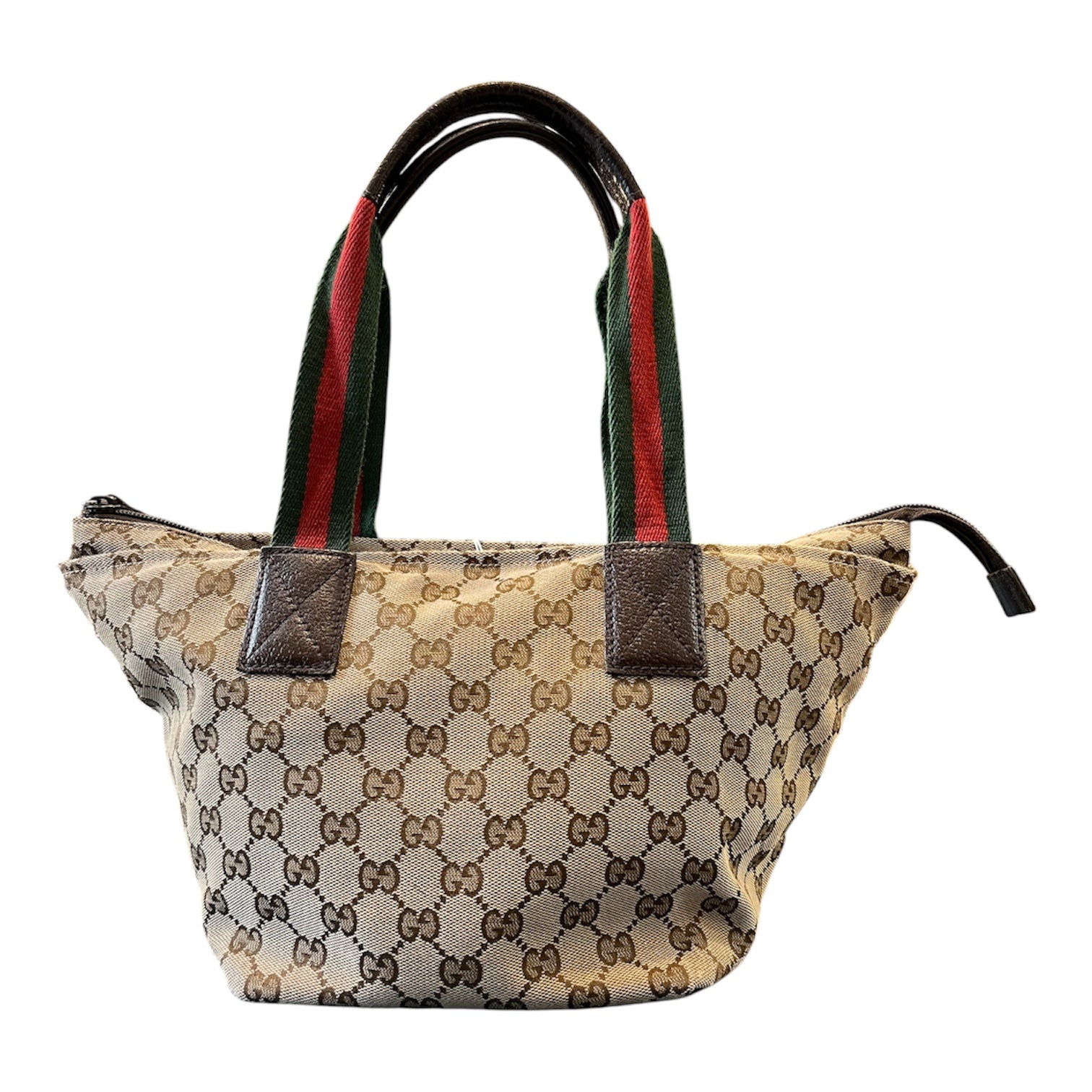 Gucci GG Canvas Web Tote Handbag