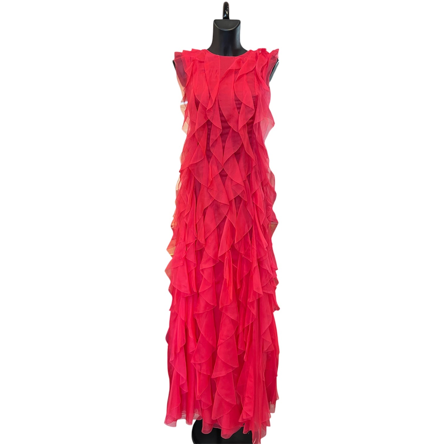 Ralph&Russo Fuchsia Pink Silk Dress