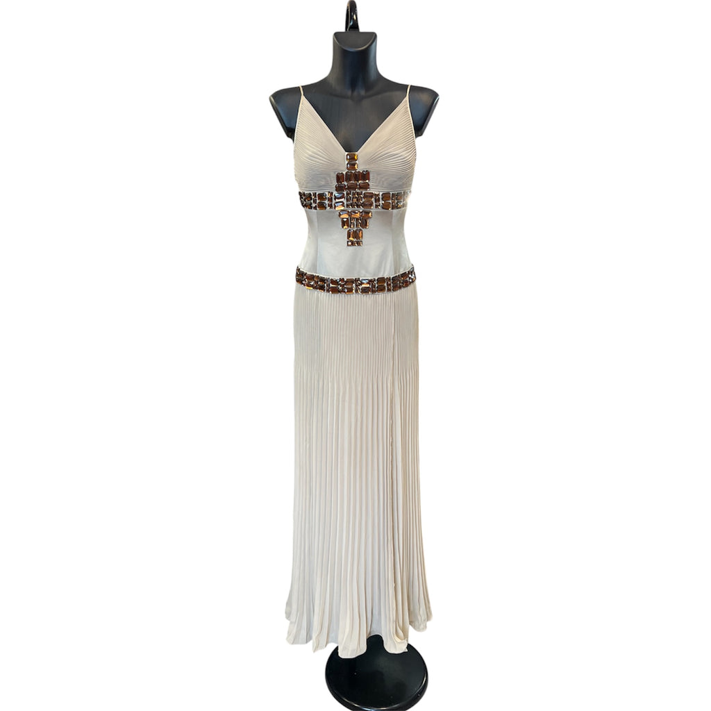 Beige Just Cavalli silk dress