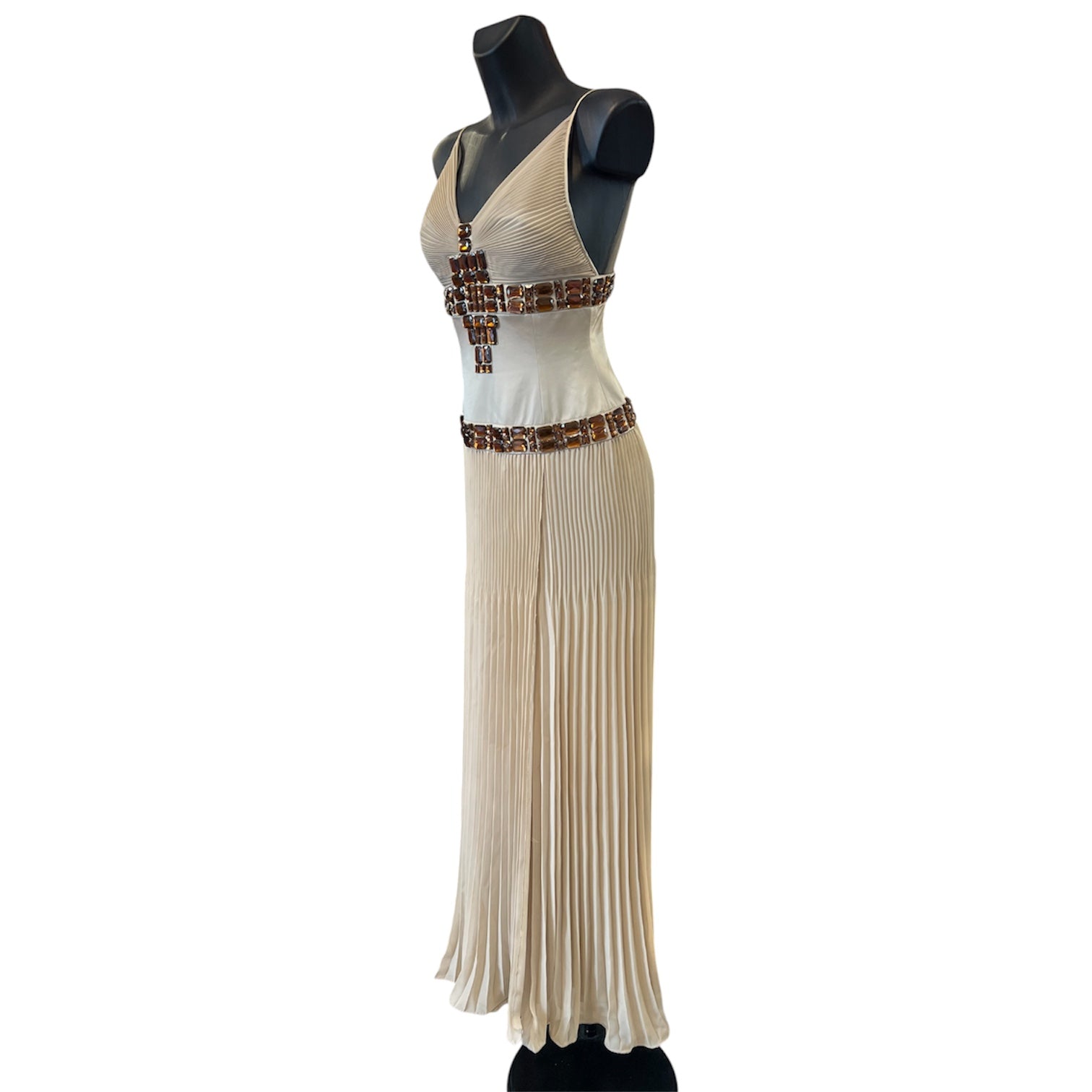Beige Just Cavalli silk dress