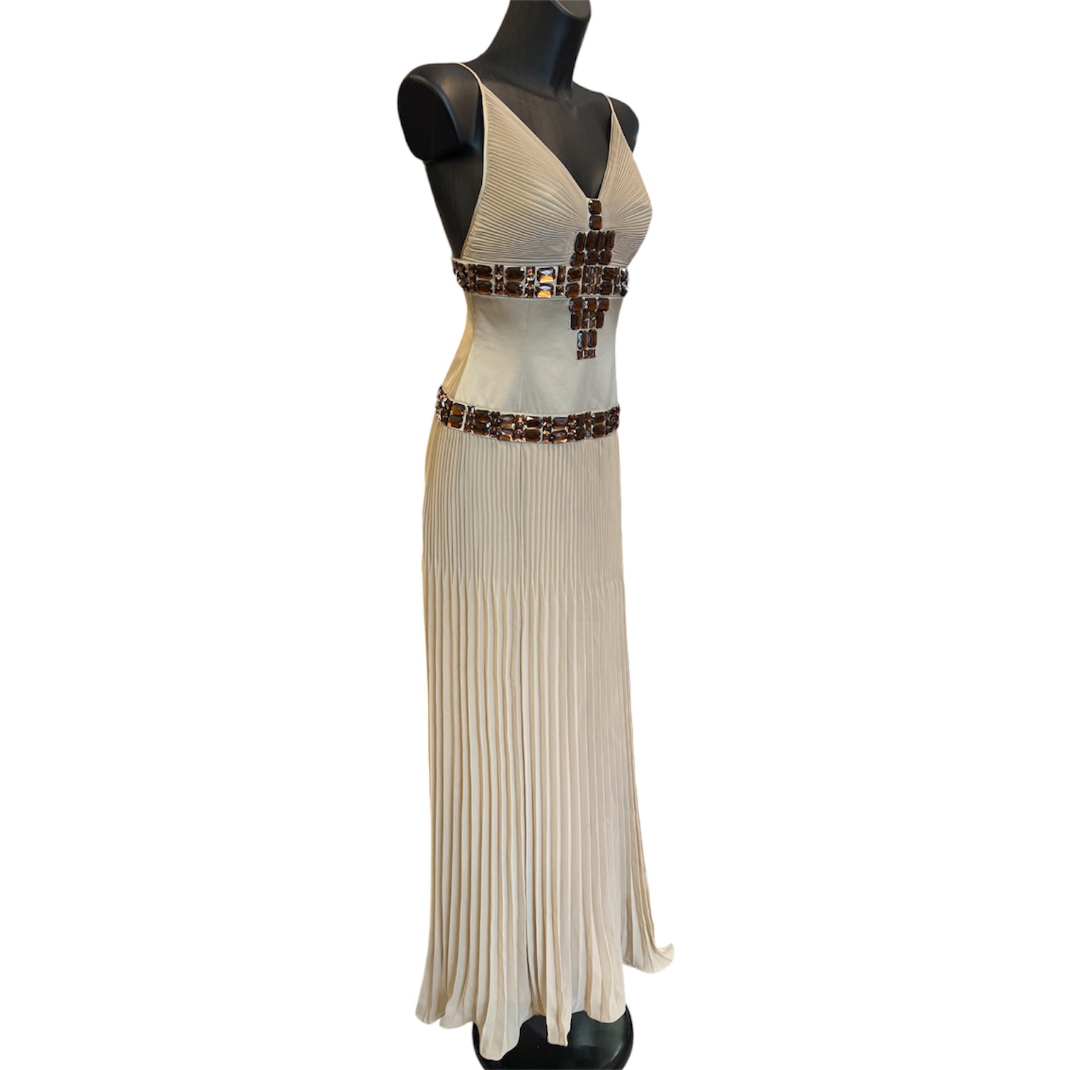 Beige Just Cavalli silk dress