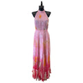 Multicoloured pink Ralph&Russo silk dress
