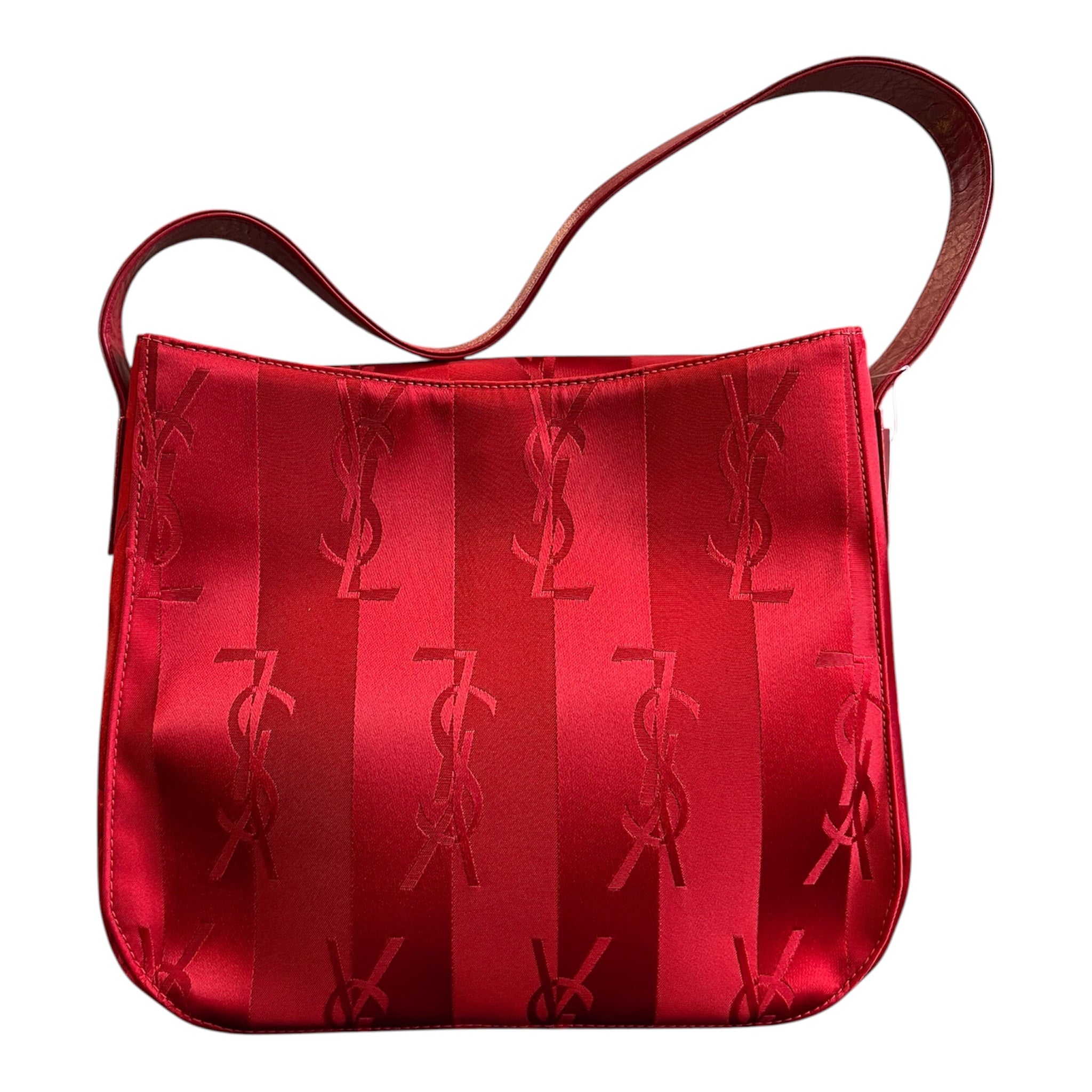 Yves Saint Laurent Nylon Monogram Logo Shoulder Bag