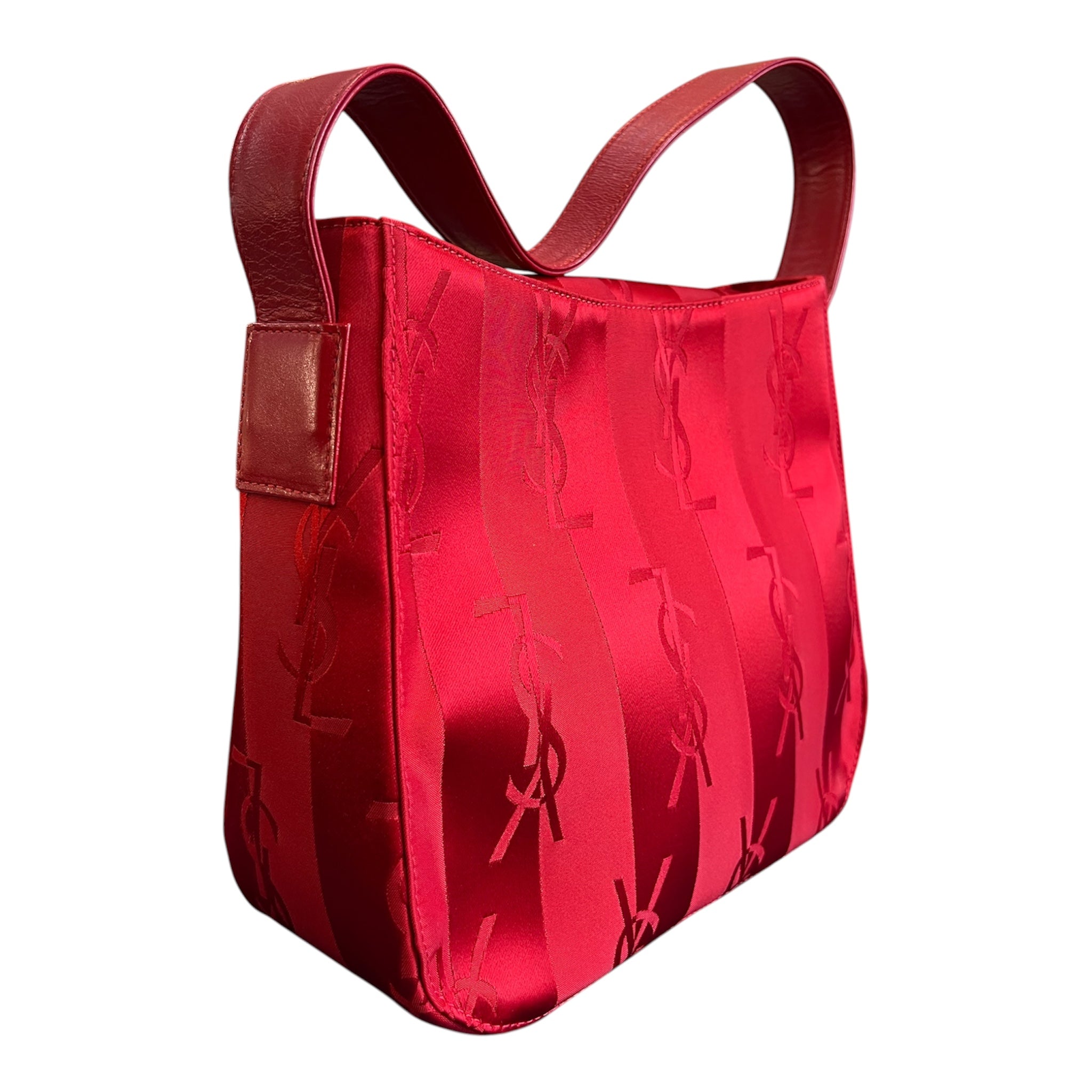 Yves Saint Laurent Nylon Monogram Logo Shoulder Bag