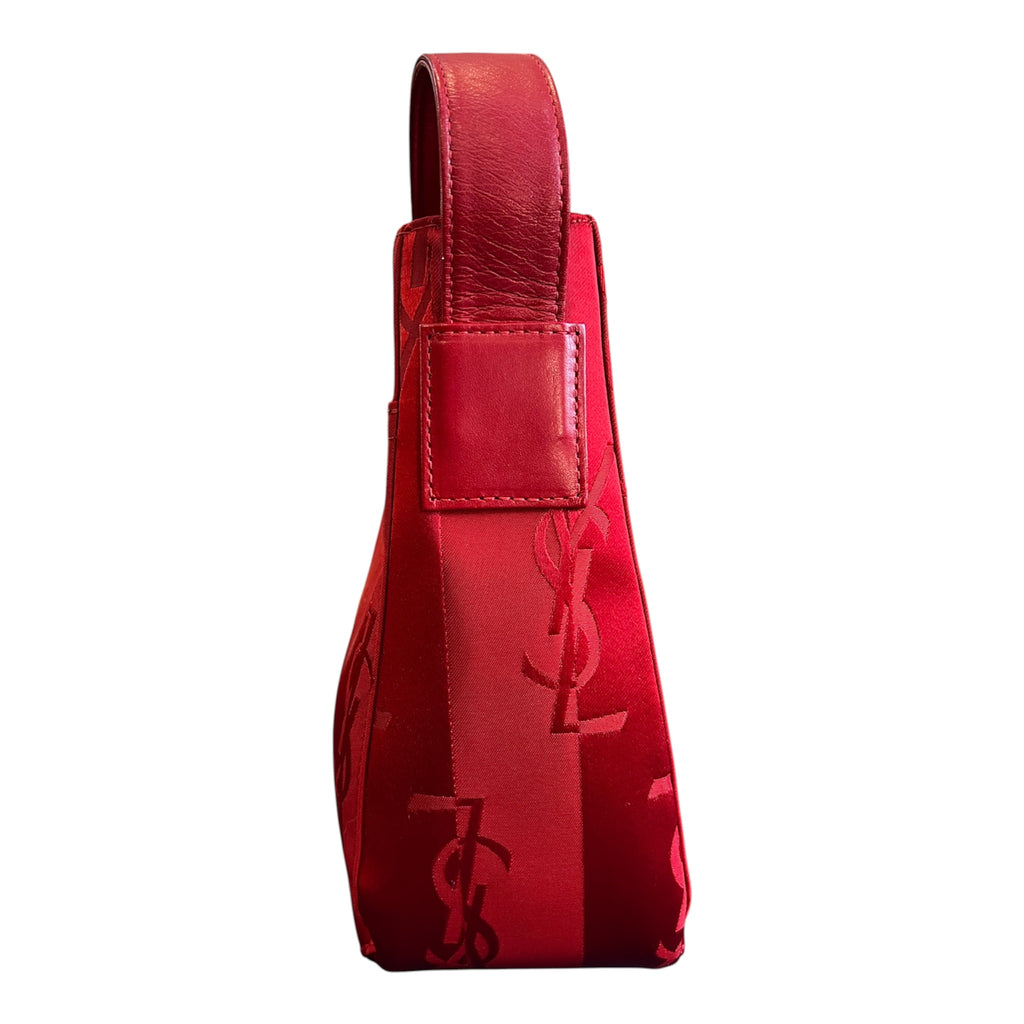 Yves Saint Laurent Nylon Monogram Logo Shoulder Bag