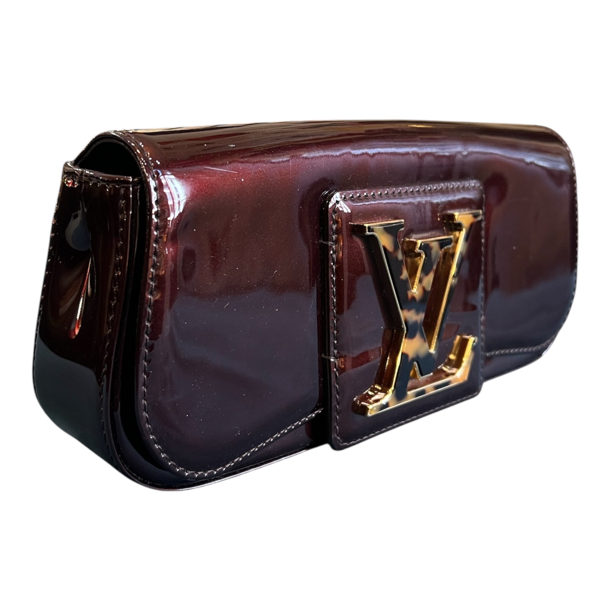 2010 Louis Vuitton Bordeaux Vernis Sobe Clutch