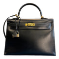 1996 Hermès Box Calf Kelly Sellier 35 Handbag