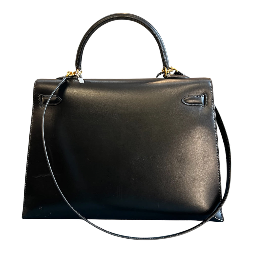 1996 Hermès Box Calf Kelly Sellier 35 Handbag