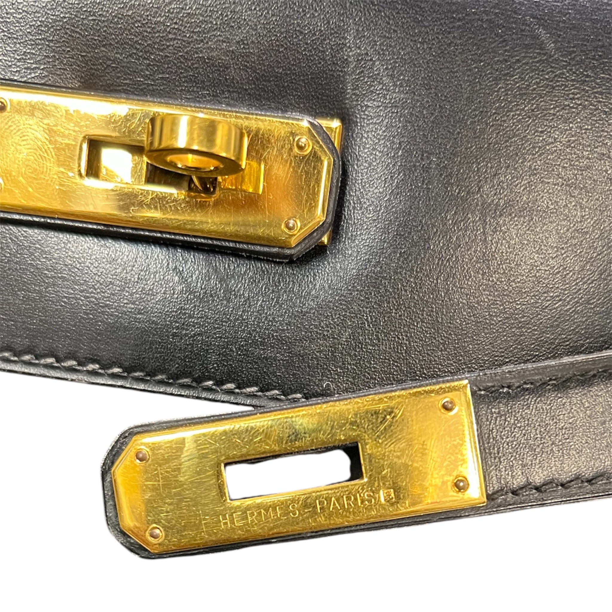 1996 Hermès Box Calf Kelly Sellier 35 Handbag