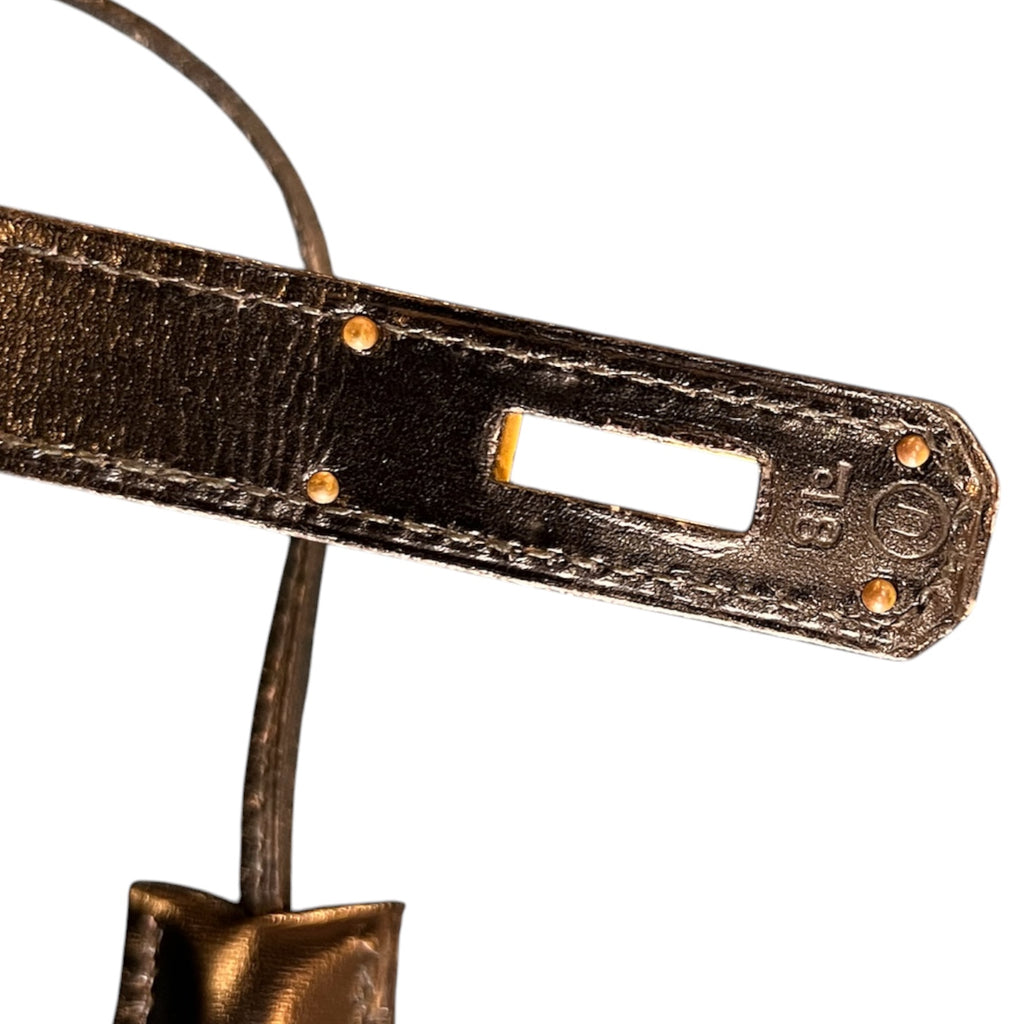 1991 Hermes Box Calf Kelly Sellier 28 Handbag