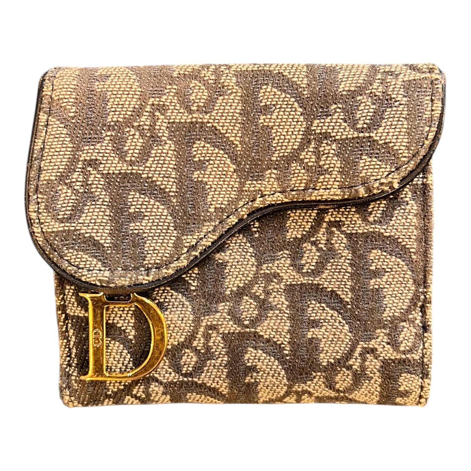 Dior Blue Denim Monogram Wallet