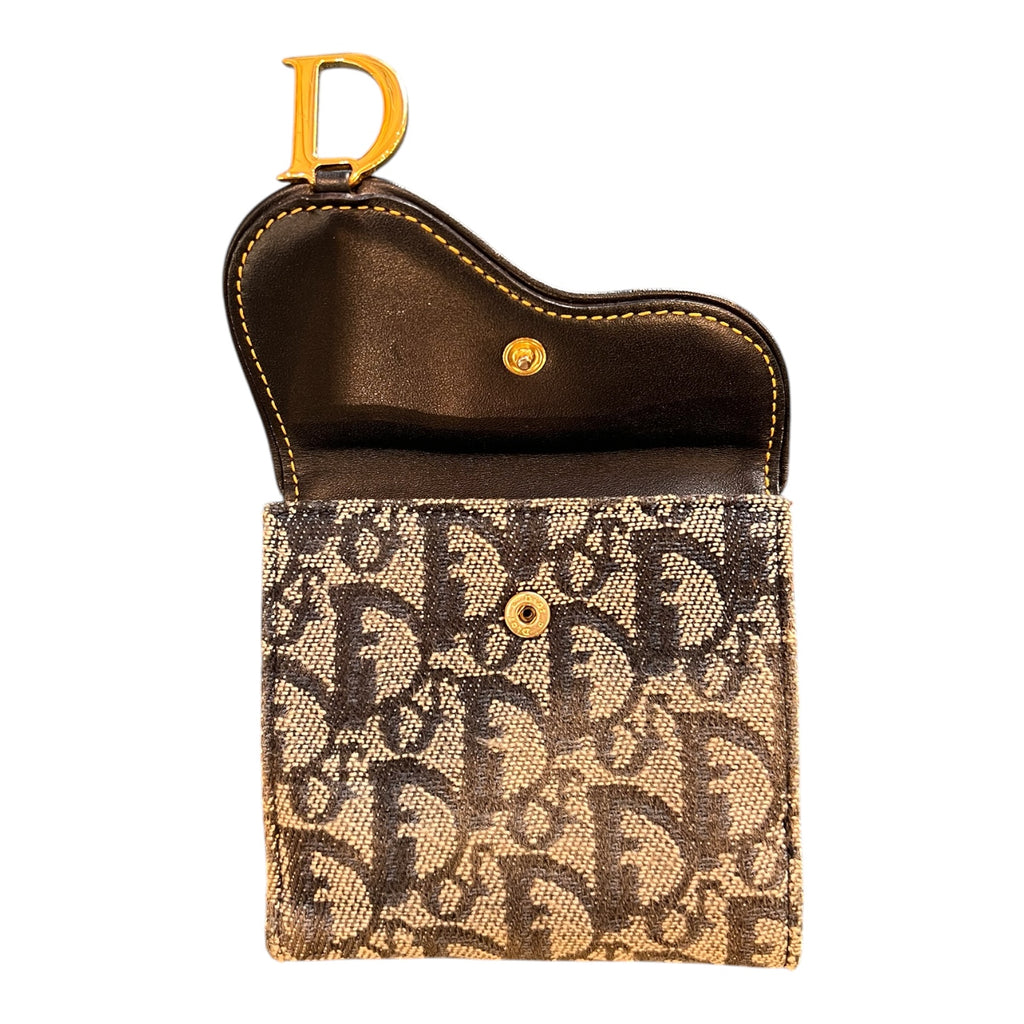 Dior Blue Denim Monogram Wallet