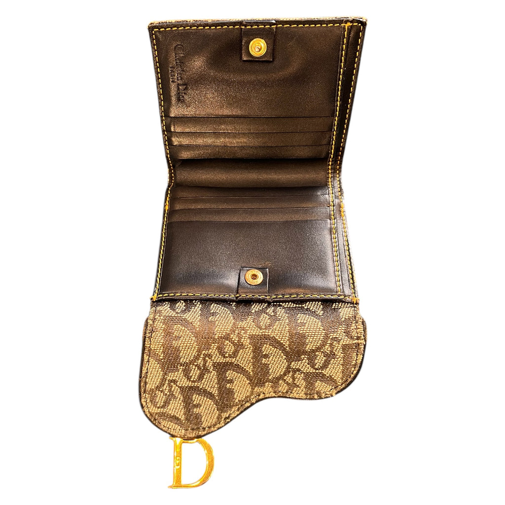 Dior Blue Denim Monogram Wallet