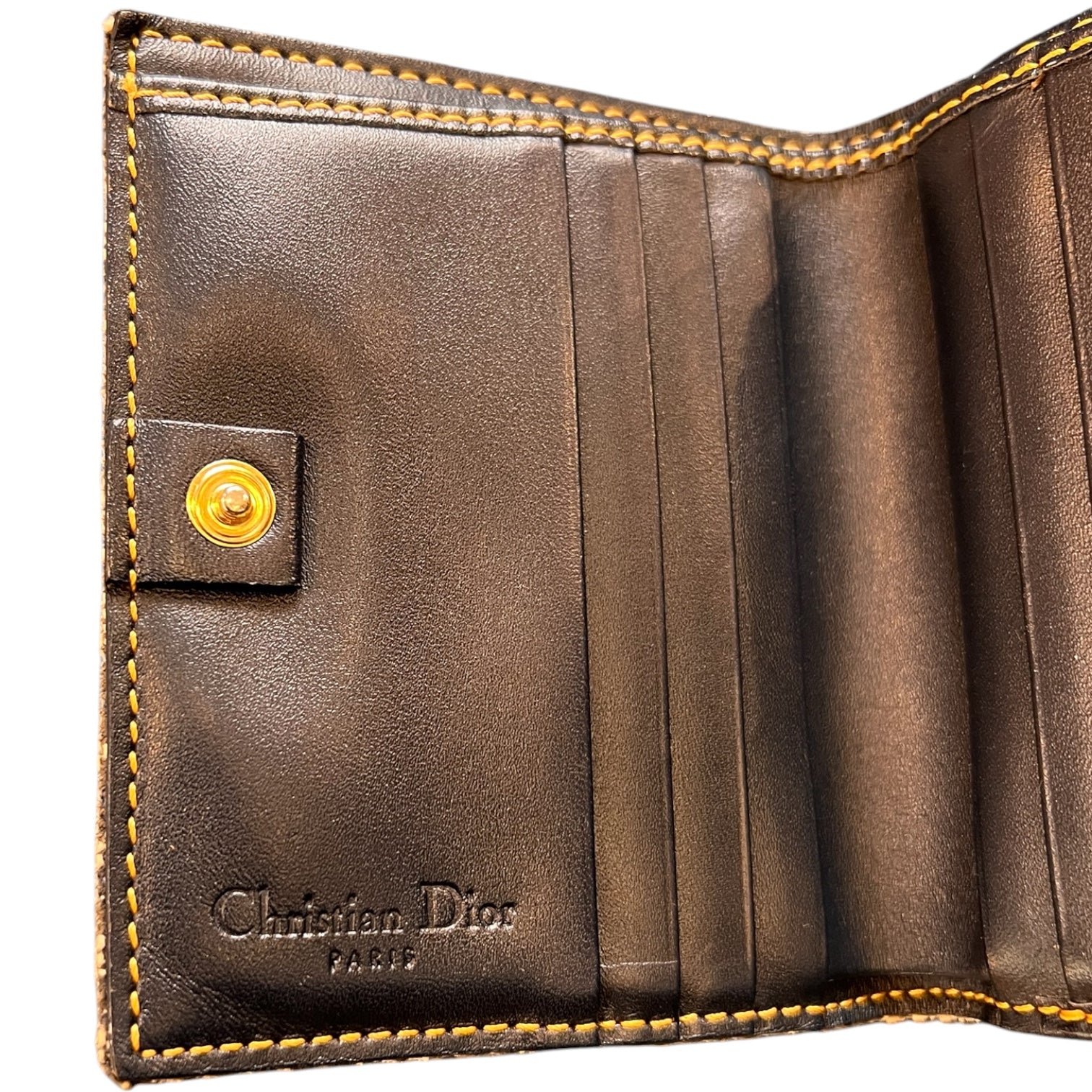 Dior Blue Denim Monogram Wallet