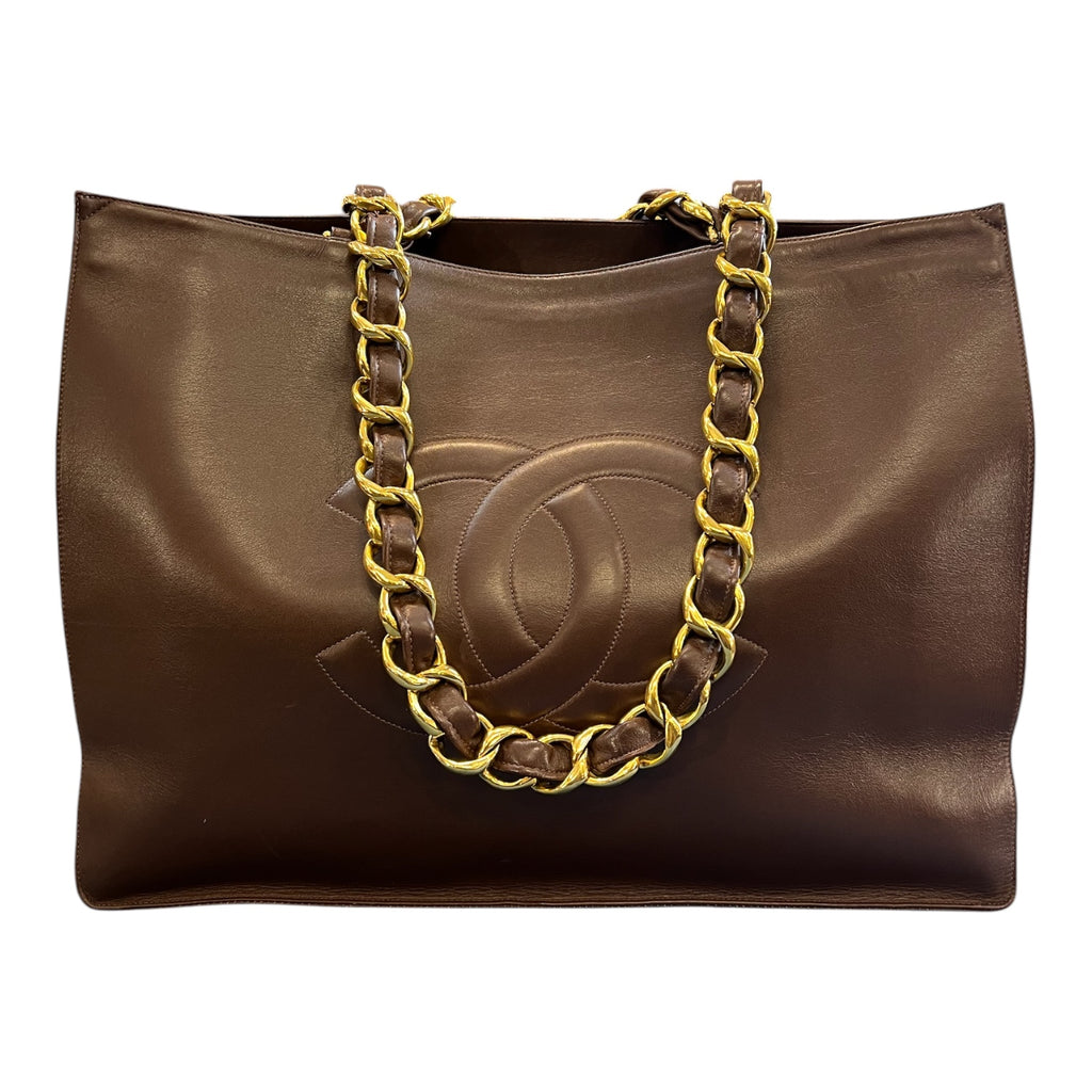 1994 Chanel CC Lambskin Chain Tote