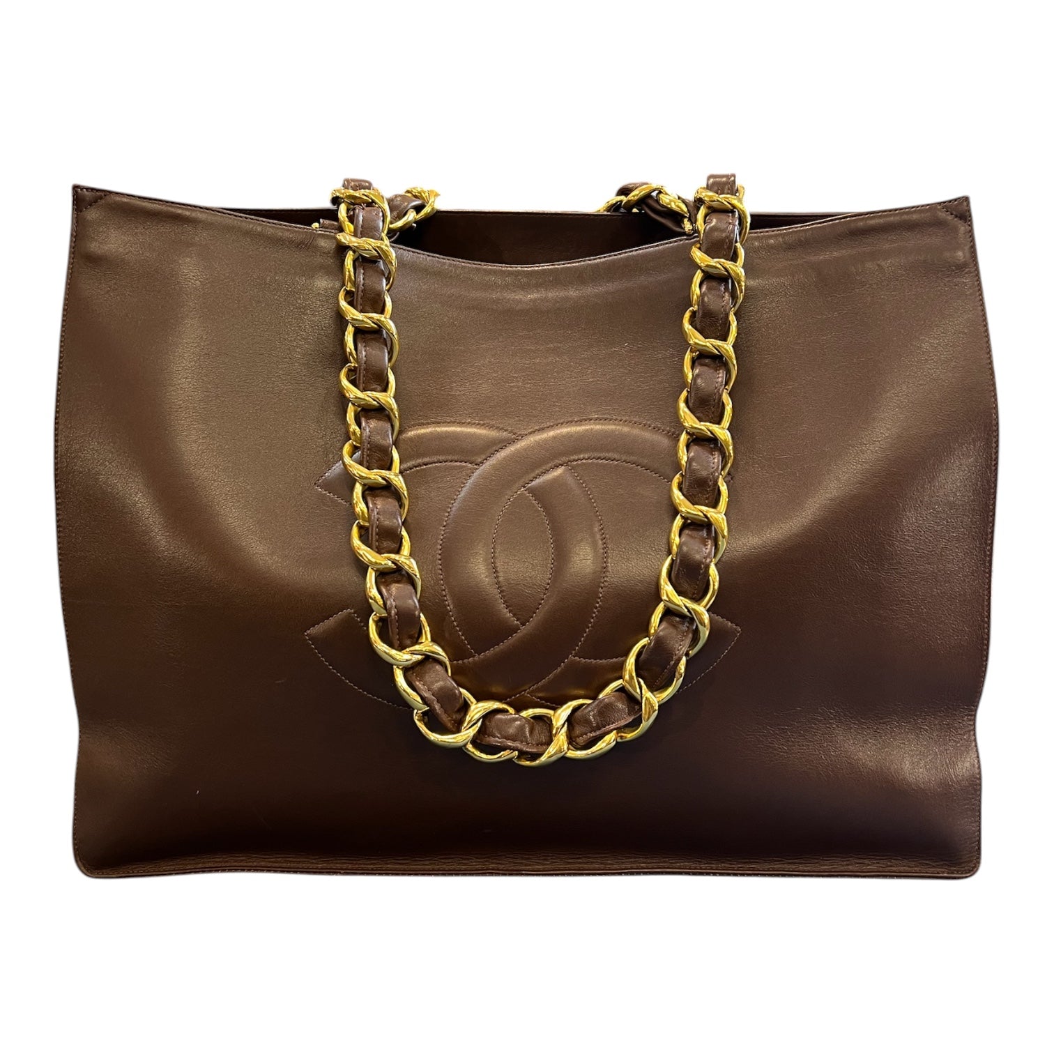 1994 Chanel CC Lambskin Chain Tote