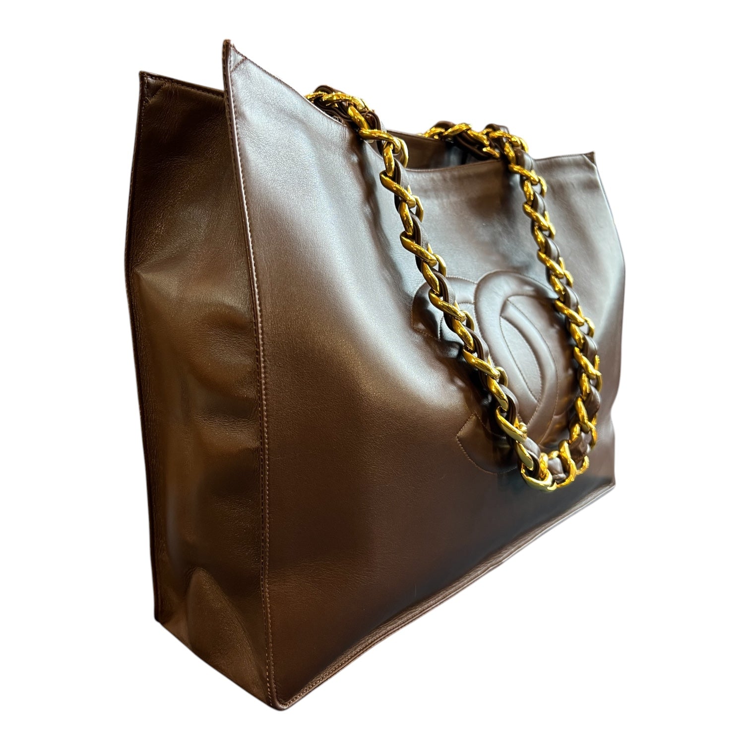 1994 Chanel CC Lambskin Chain Tote