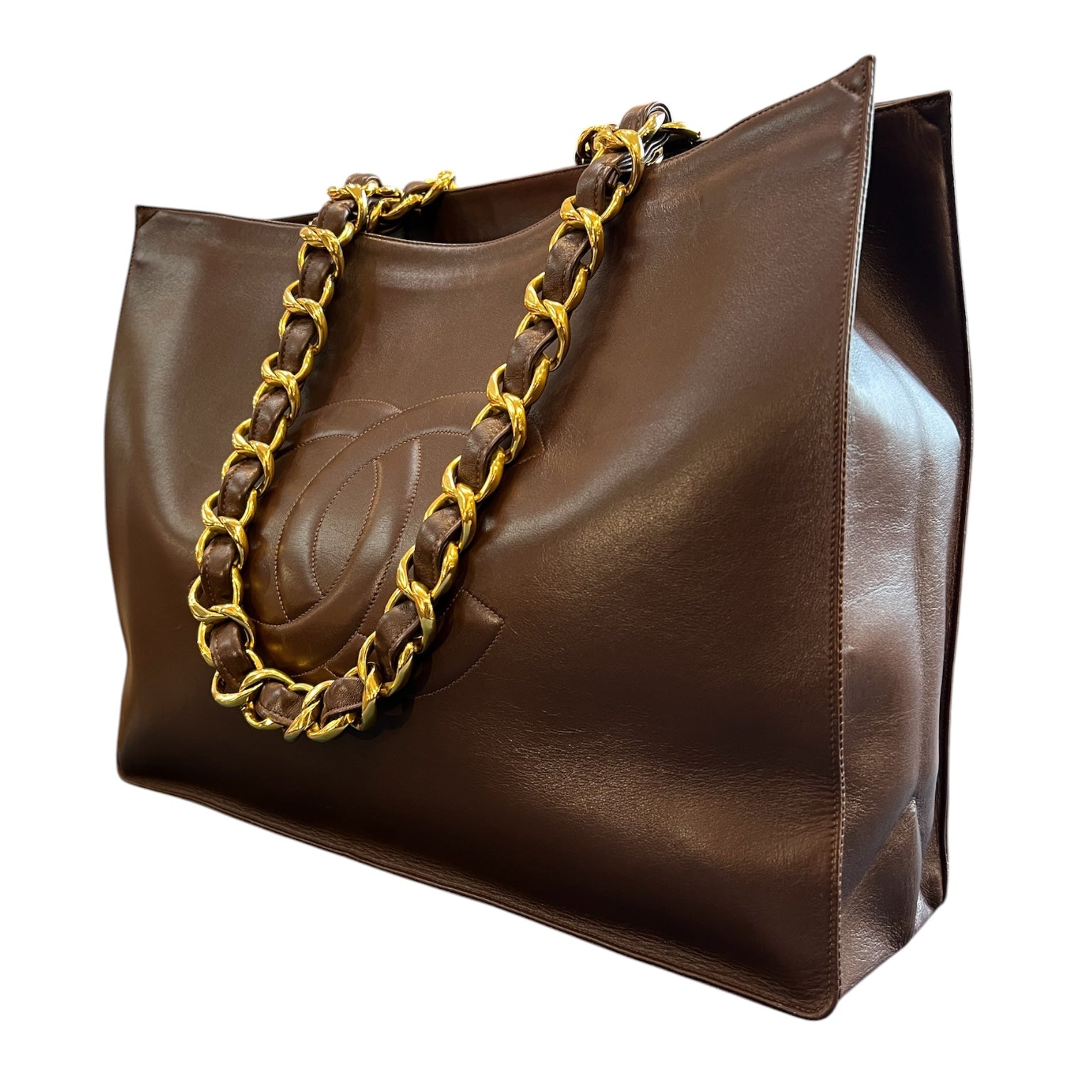 1994 Chanel CC Lambskin Chain Tote