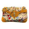 Gucci Canvas Flora Bamboo Handbag