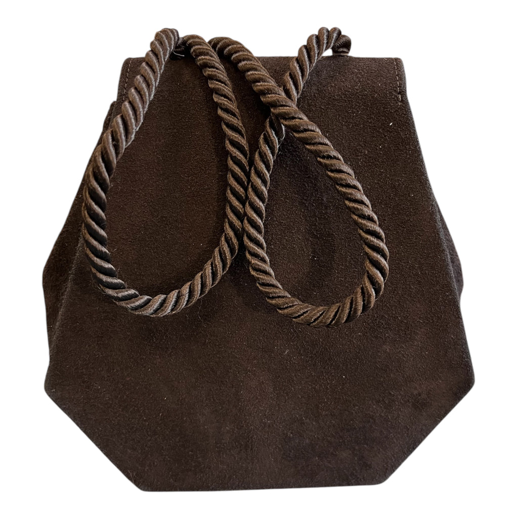 Yves Saint Laurent Bicolor Suede Tassel Crossbody Handbag