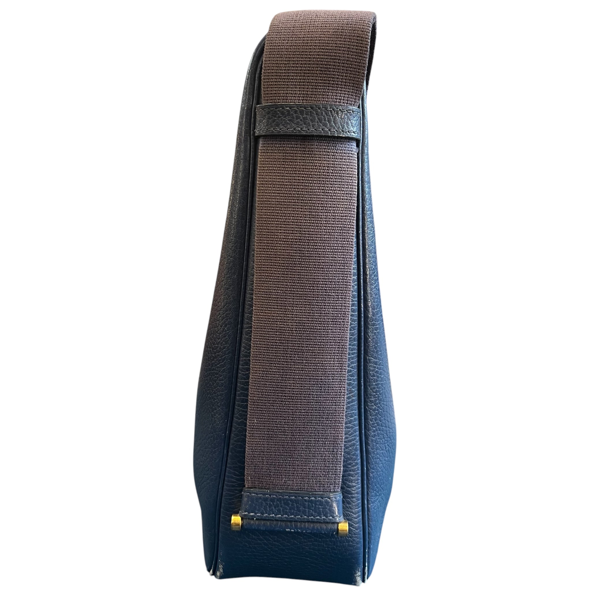 Hermès Evelyne Shoulder Bag in Midnight Blue Leather