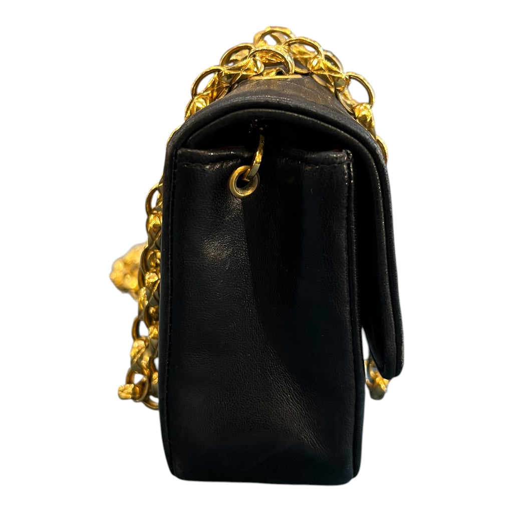 1989 Chanel Mini Quilted Lambskin Single Flap Bag