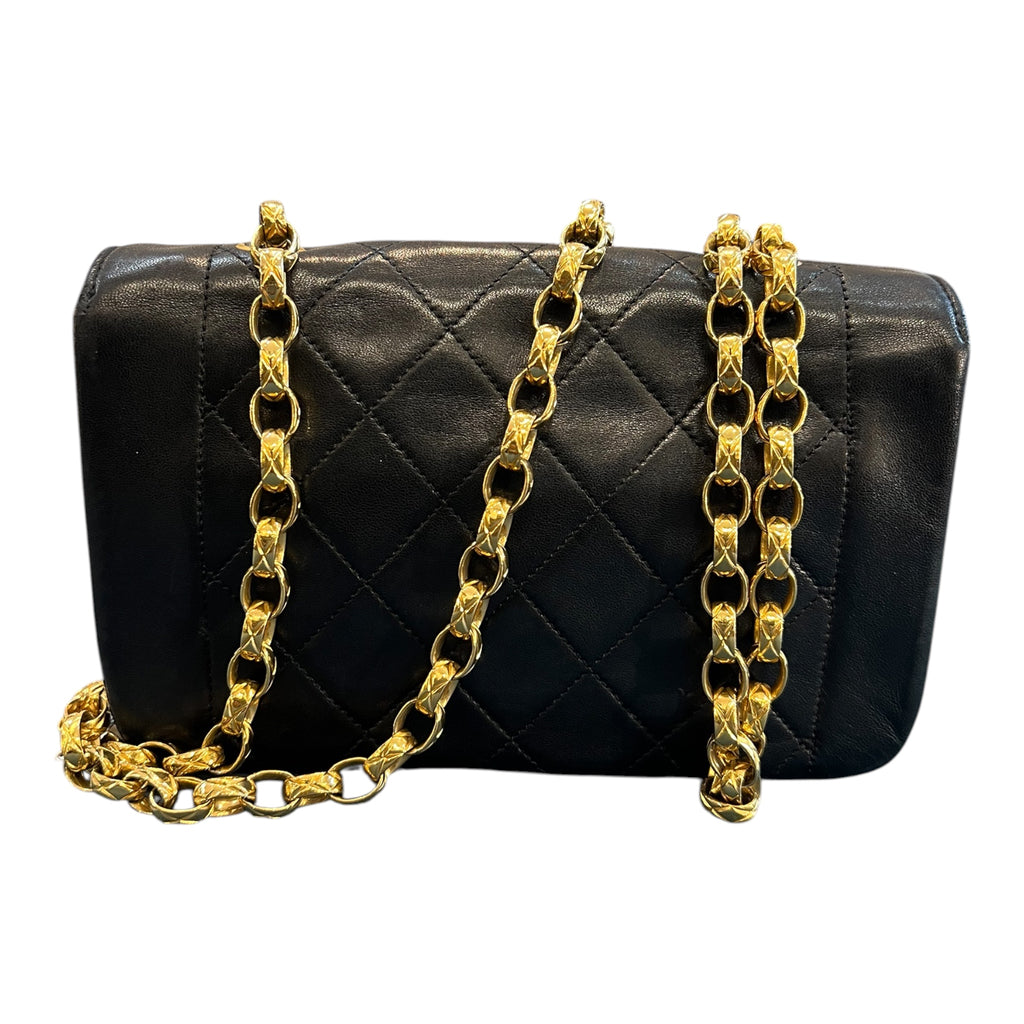 1989 Chanel Mini Quilted Lambskin Single Flap Bag