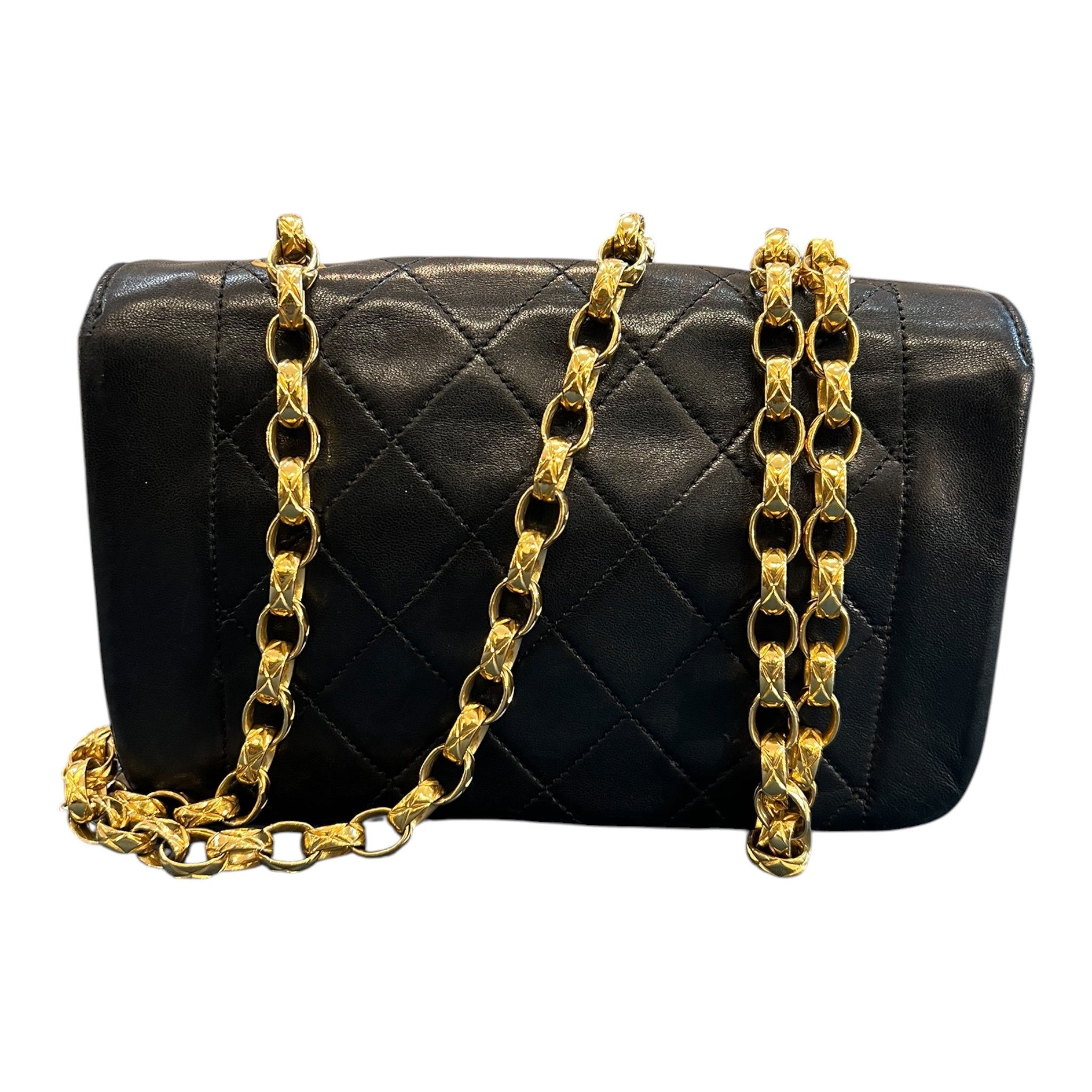 1989 Chanel Mini Quilted Lambskin Single Flap Bag