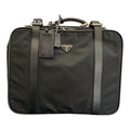 Prada Saffiano Trimmed Tessuto Suitcase Bag