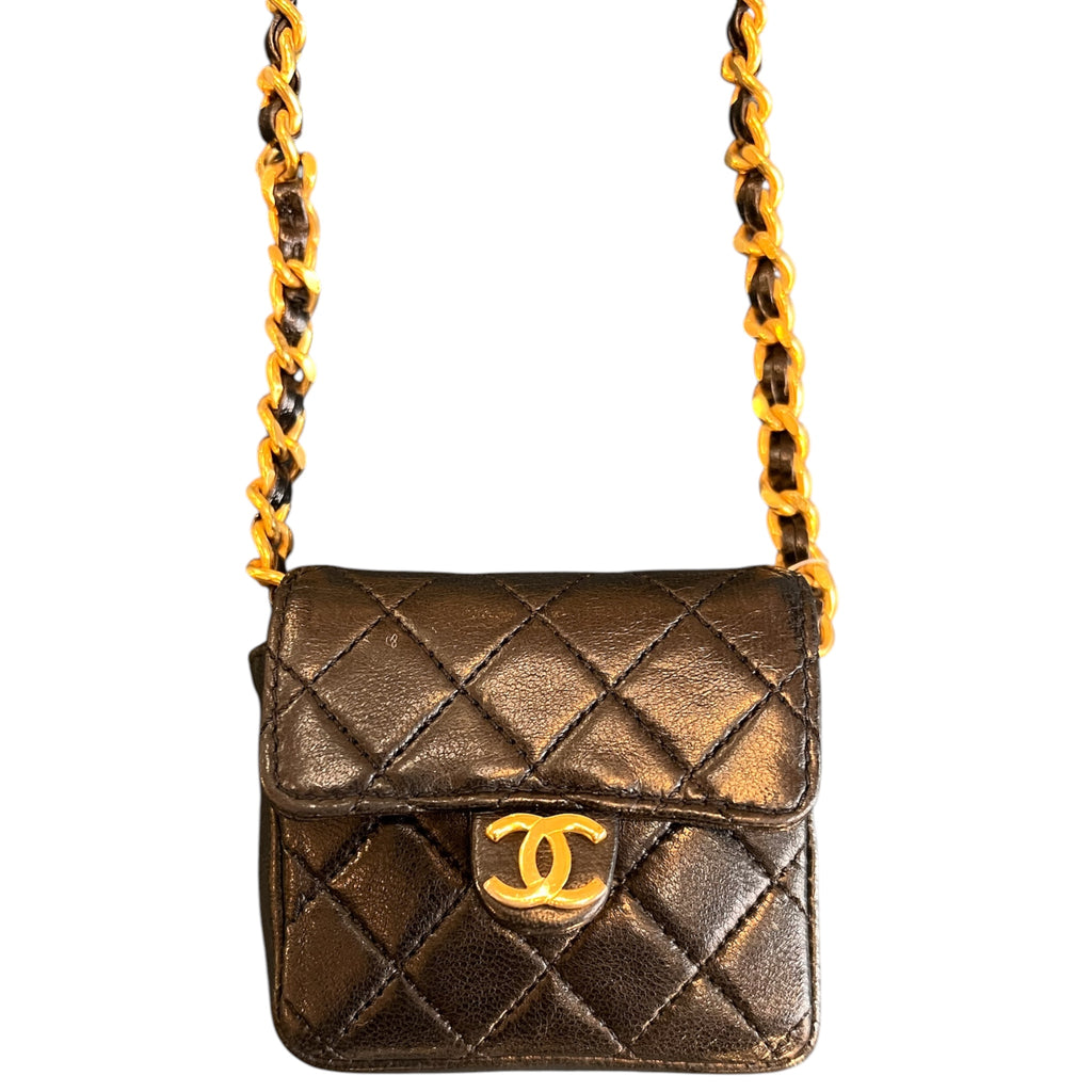 1989 Chanel Micro Quilted Lambskin Single Flap