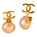 Chanel CC Golden Earrings